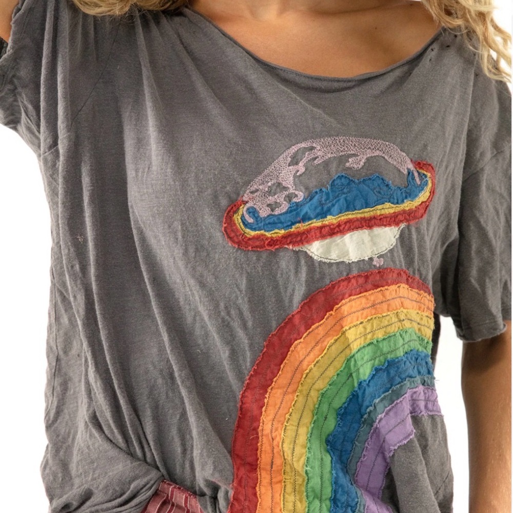Magnolia Pearl Cotton Jersey Saturn Disco Applique T Top 1126 Ozzy